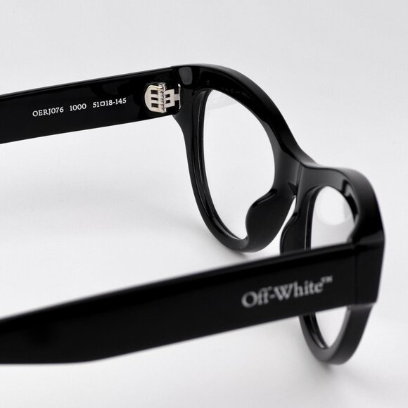 Off-White STYLE 76 Women Eyeglasses Black Square | Model OERJ076 1000 - Picture 8 of 9